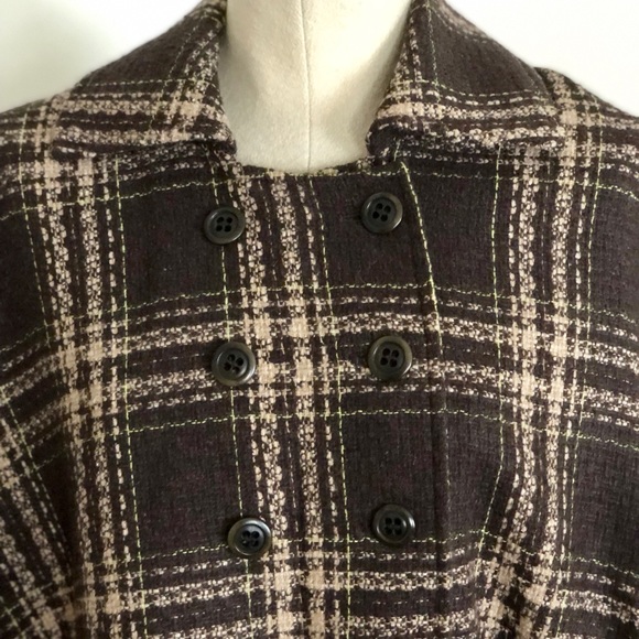 Beth Bowley Anthropologie Plaid Cape - Picture 6 of 7